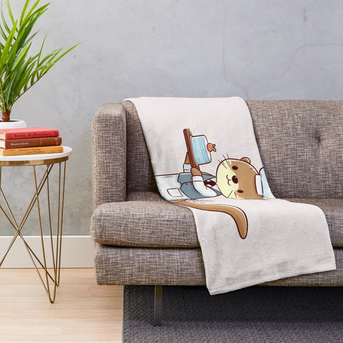 Waiter Otter Plush Blanket