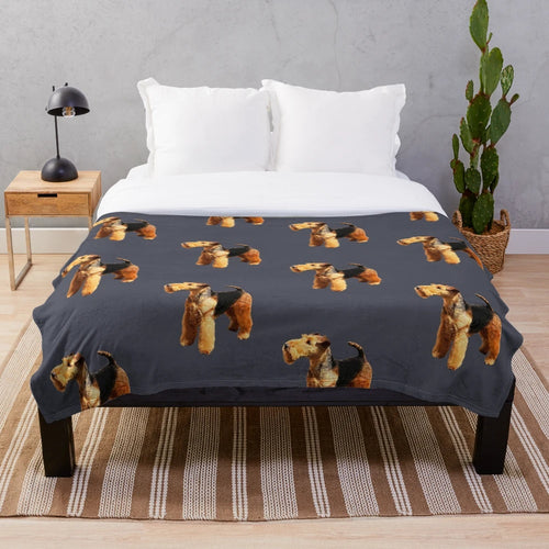 Cozy Welsh Terrier Plush Blanket