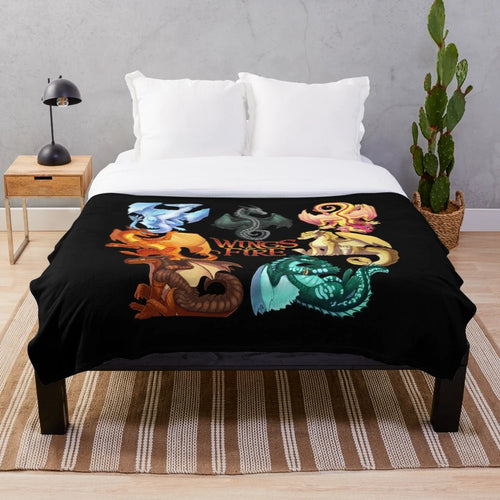Wings of Fire Jade Winglet Dragonets Plush Blanket
