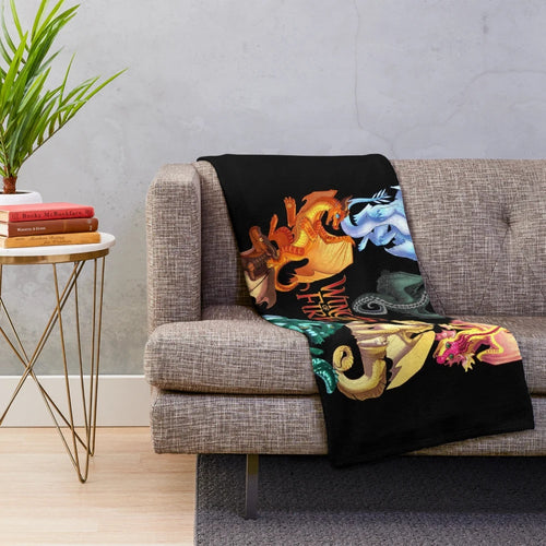 Wings of Fire Jade Winglet Dragonets Plush Blanket
