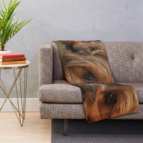 Soft and Cozy Yorkshire Terrier Plush Blanket