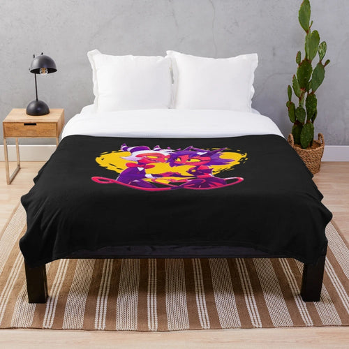 Helluva Boss Millie and Moxxie Anime Plush Blanket
