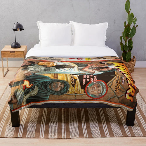 Raiders of the Lost Ark themed plush blanket