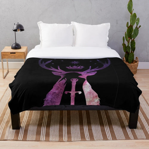 Throne of Glass Aelin Galathynius Inspired Plush Blanket