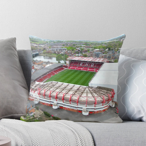 Aerial photography of The City Ground, home stadium of Nottingham Forest Football Club