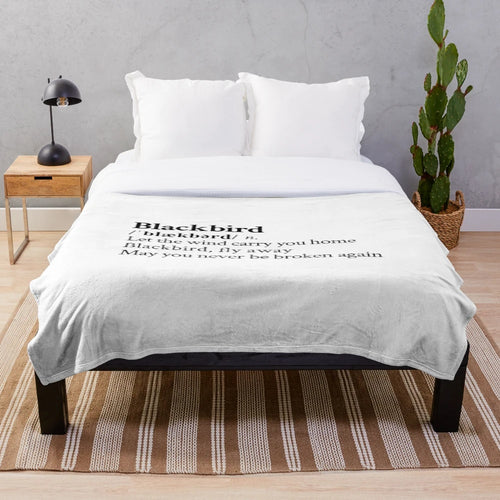 Soft and cozy plush blanket featuring Alter Bridge heavy metal music band lyrics