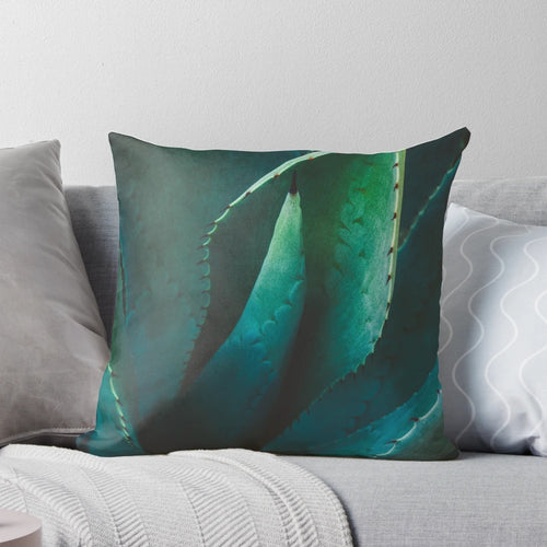 Agave Pillow - Accent Pillow Featuring a Stylized Agave Succulent Design