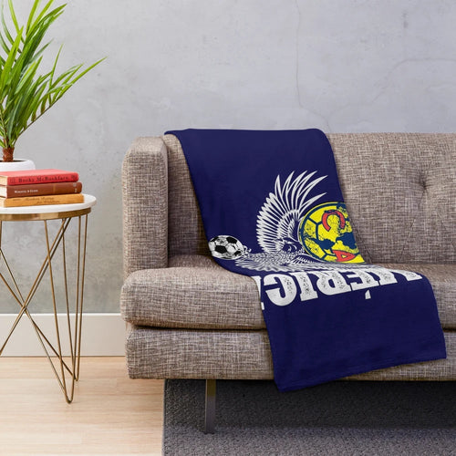 Aguilas del America Inspired Plush Blanket - Futbol Mexicano Style