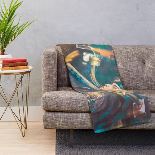 Agust D Daechwita inspired plush blanket featuring a dragon king design