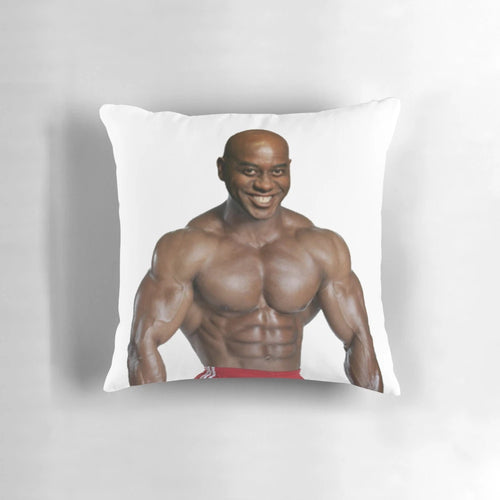 Ainsley Harriott themed pillow with a fun, memeable design