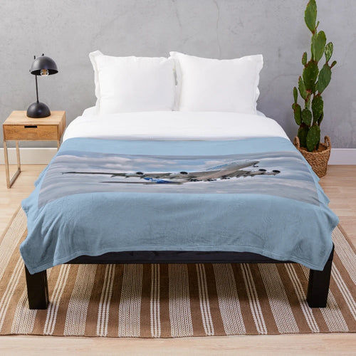 Airbus A380 inspired plush blanket