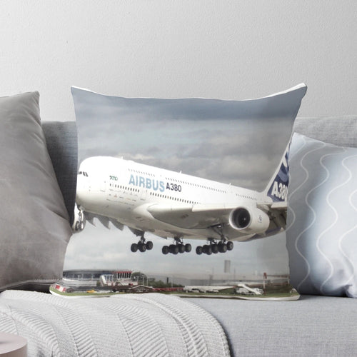 Comfortable and stylish Airbus A380 super jumbo airplane pillow for air travel