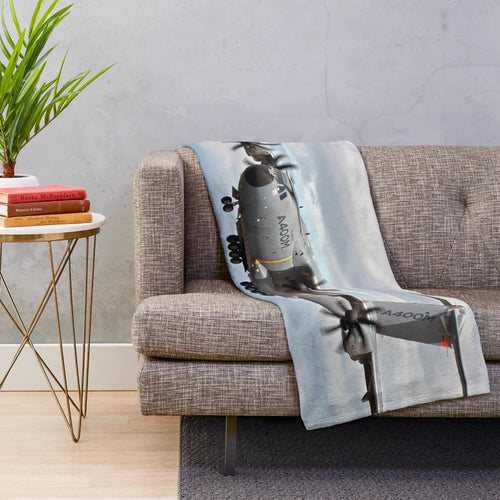 Airbus A400M-inspired plush blanket for aviation enthusiasts