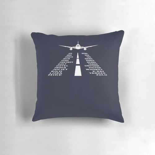 Airplane Phonetic Alphabet Pillow - Pilot & Aviation Gift
