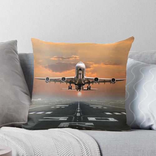 Airplane Takeoff Pillow - Soft, Comfortable Pillow for Aviation and Travel Enthusiasts