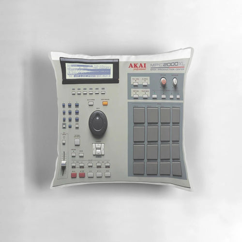 Akai MPC 2000XL pillow for 90s underground hip hop fans and beat makers