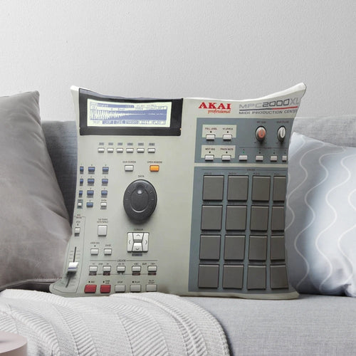 Akai MPC 2000XL pillow for 90s underground hip hop fans and beat makers