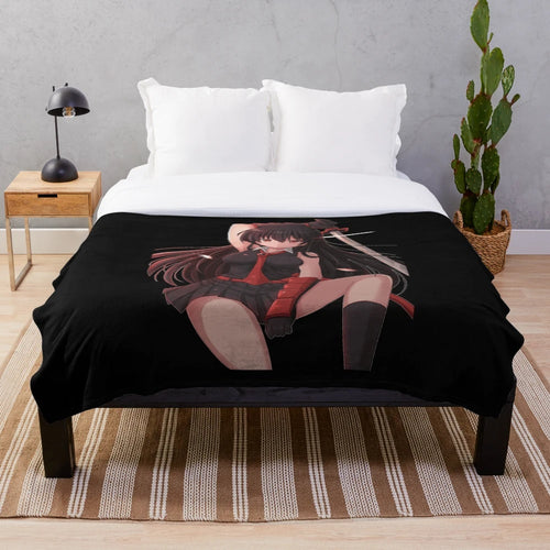 Akame Ga Kill-inspired plush blanket for anime fans