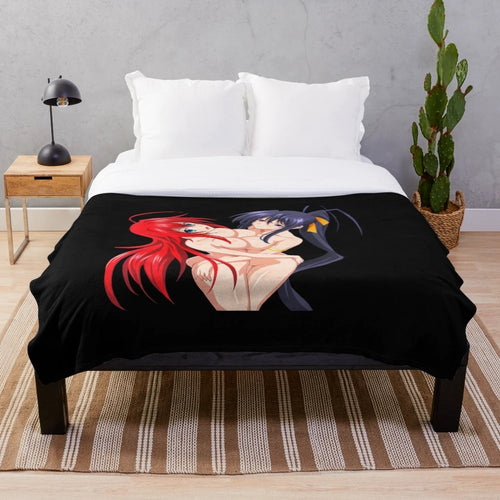 Akeno Himejima inspired plush blanket for anime fans