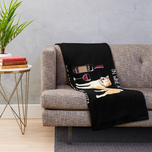 Akita Dog Funny Plush Blanket