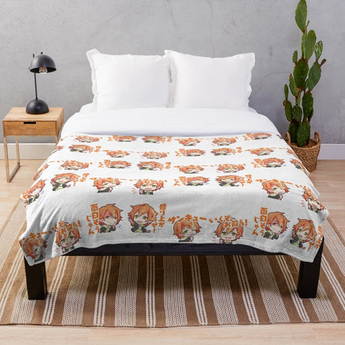 Project Sekai Akito Shinonome Inspired Plush Blanket