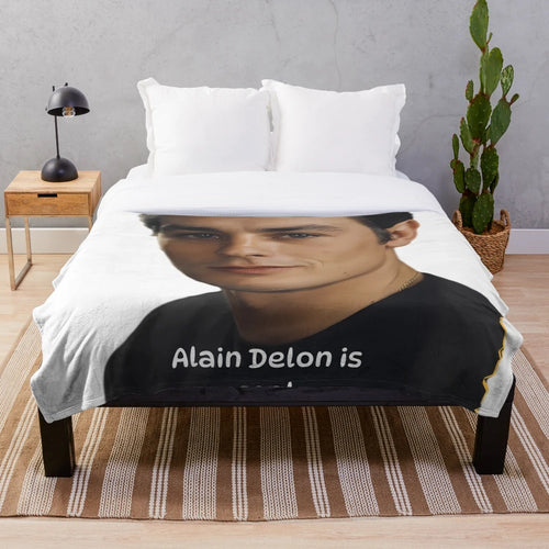 Alain Delon Pop Art Plush Blanket