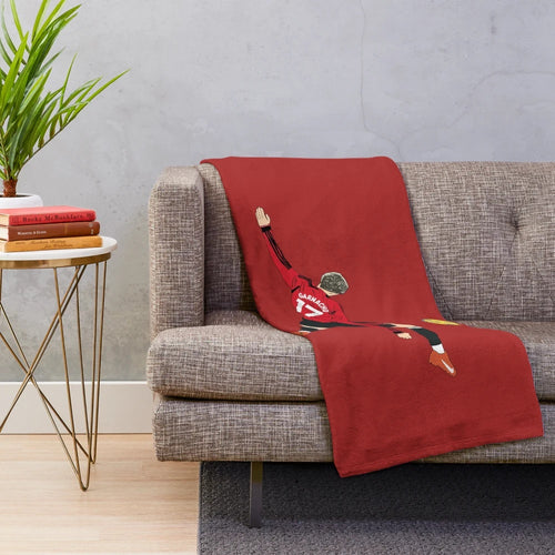 Alejandro Garnacho inspired minimalist plush blanket