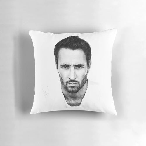 Alex O'Loughlin as Steve McGarrett from the TV show 'Hawaii Five-0' printed on a soft, plush pillow