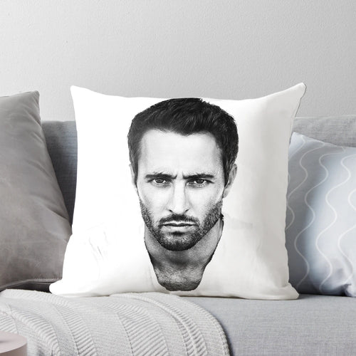 Alex O'Loughlin as Steve McGarrett from the TV show 'Hawaii Five-0' printed on a soft, plush pillow