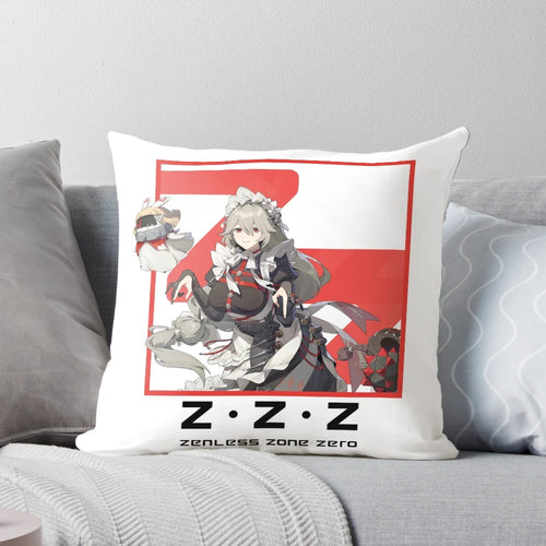 Soft and plush pillow featuring the adorable anime character Alexandrina Sebastiane from Zenless Zone Zero.