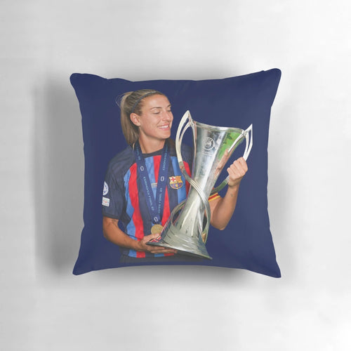 Alexia Putellas Barcelona FC UEFA Women's Champions League Soccer Pillow