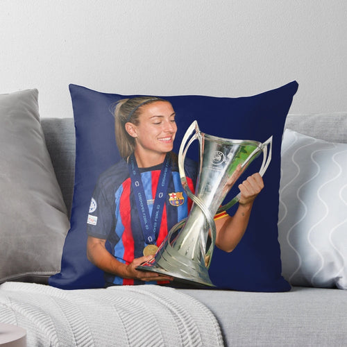 Alexia Putellas Barcelona FC UEFA Women's Champions League Soccer Pillow