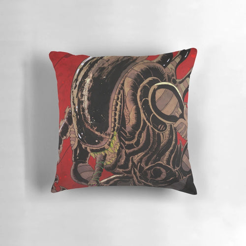 Alien xenomorph pillow featuring the iconic horror movie creature design