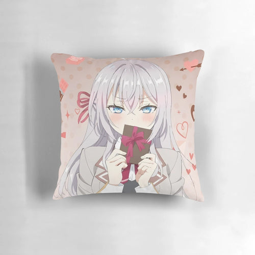 Soft, comfortable anime-inspired pillow featuring the character Alya from Alisa Mikhailova Kujou's official artwork.