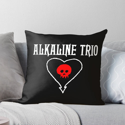 Alkaline Trio Punk Rock Pillow featuring the band's iconic logo
