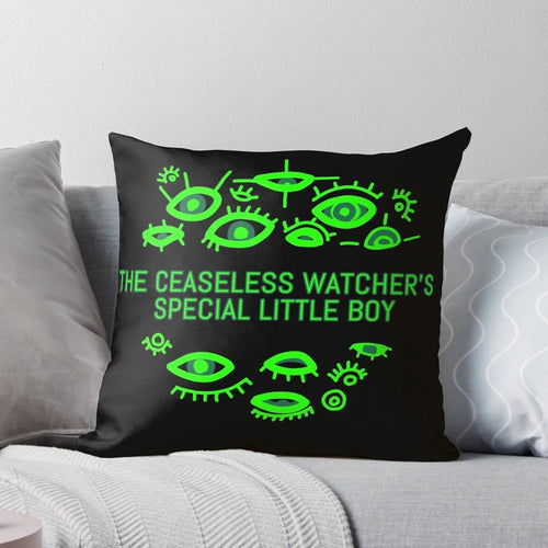 All Seeing Eyes Pillow featuring characters from The Magnus Archives podcast