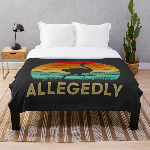 Allegedly Ostrich Plush Blanket - Cozy Canadian Inspired Throw