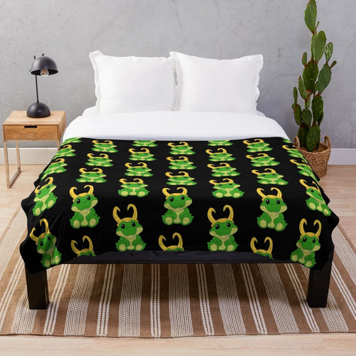Alligator Loki Chibi Plush Blanket