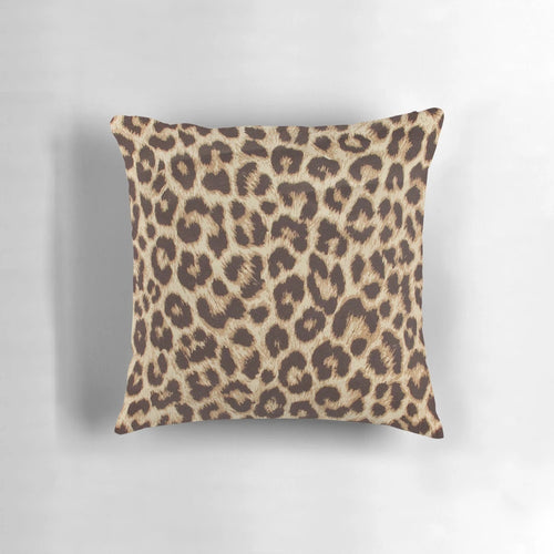Leopard print pillow with a captivating animal pattern design