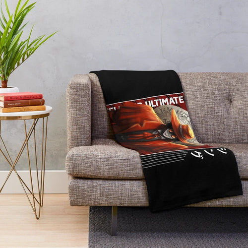 Alucard Hellsing inspired dark fantasy plush blanket