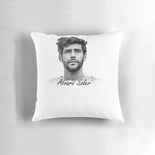 Soft, decorative Alvaro Soler inspired pillow for music fans