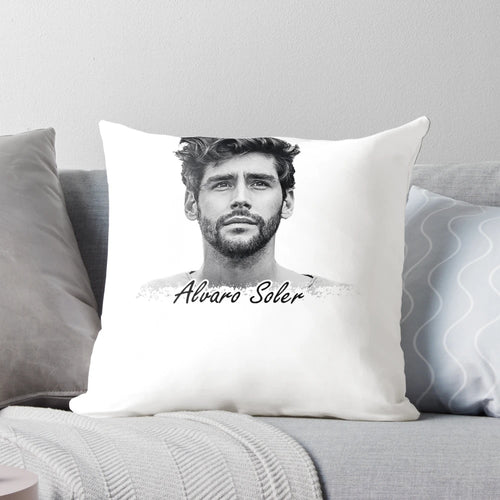 Soft, decorative Alvaro Soler inspired pillow for music fans