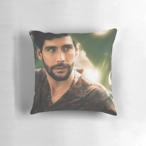 Alvaro Soler-inspired pillow with singer's image and song titles