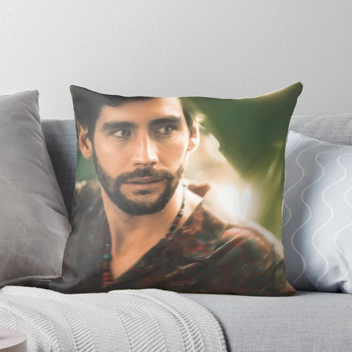 Alvaro Soler-inspired pillow with singer's image and song titles