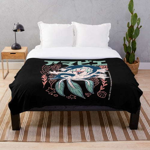 Amabie Japanese Yokai Inspired Plush Blanket