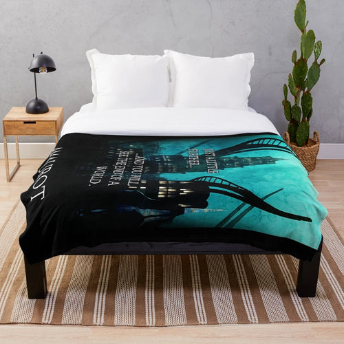 Amaurot Falls plush blanket with FFXIV Ascian design