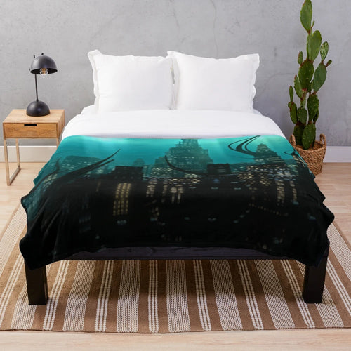 Amaurot plush blanket with Final Fantasy XIV inspired design