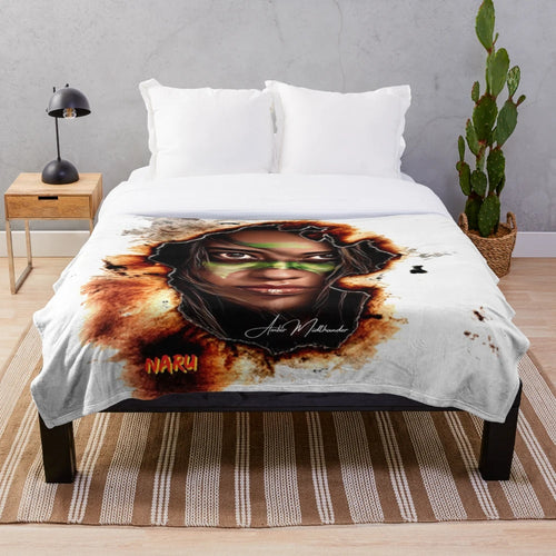 Amber Midthunder Inspired Plush Blanket - Commemorating the 2022 film "Prey