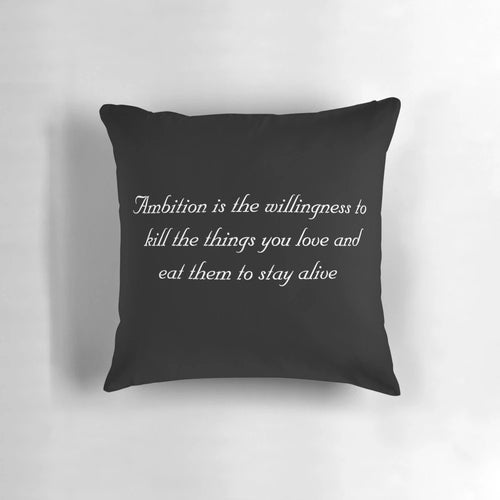 Ambition Pillow featuring characters from the TV show 30 Rock