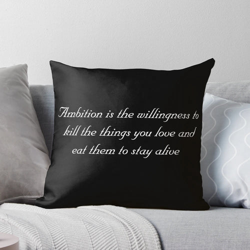 Ambition Pillow featuring characters from the TV show 30 Rock